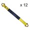 Tie 4 Safe 2" x 18" Axle Straps w/ Sleeve & D Rings, WLL: 3, 333 lbs., PK12 RT41A-18M18-Y-C-12 - alternate 1